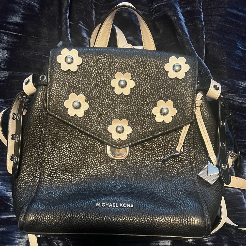 MK flower backpack